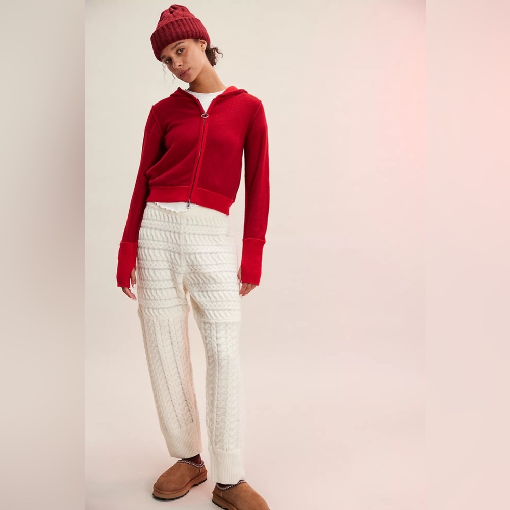 Free People 100% wool knitted pants